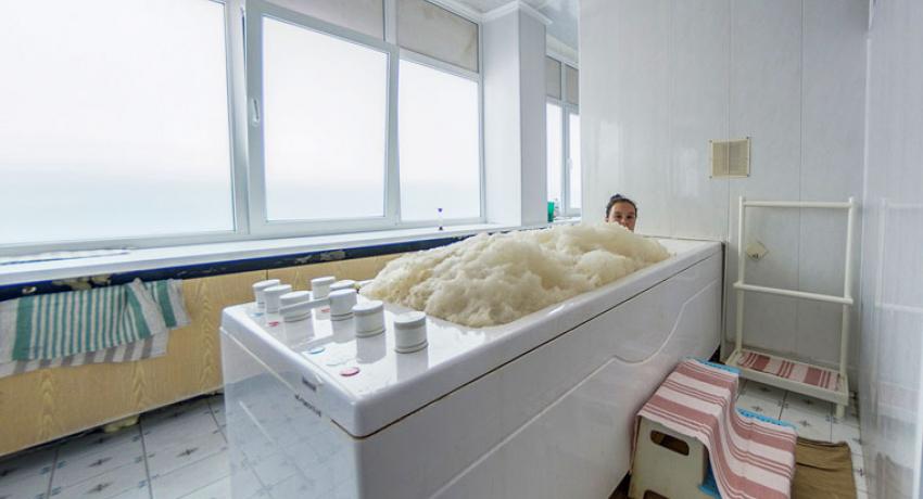 Пенно-солодковые ванны в санатории Кирова. Пятигорск 